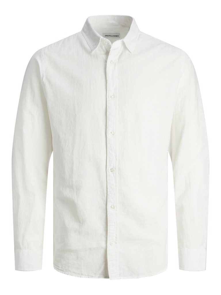 Linen Blend Skjorte - White