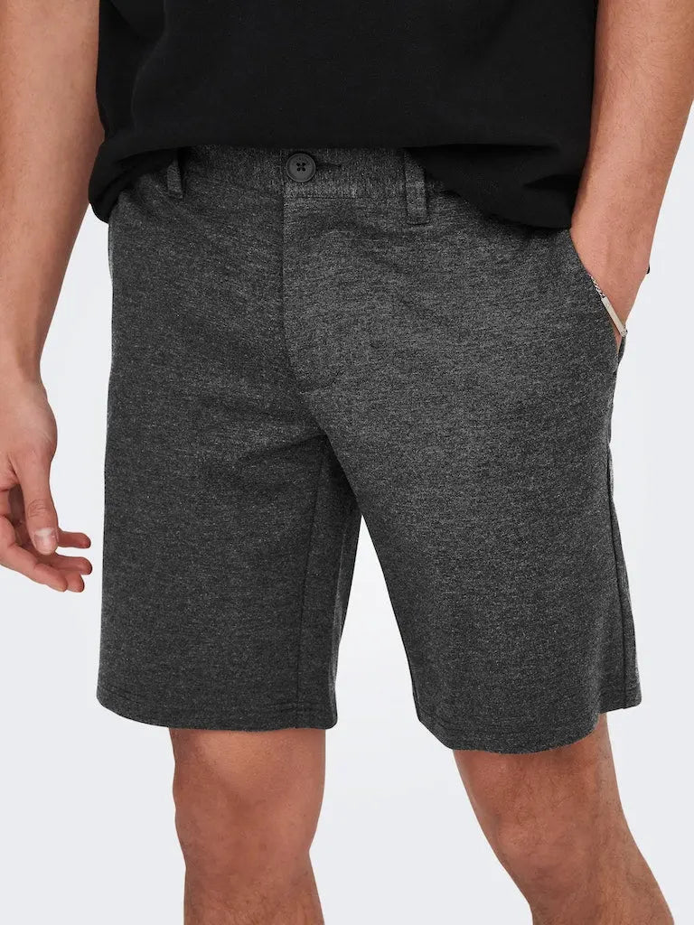 Mark Flex shorts 8667/0209 - Dark Grey Melange Only & Sons