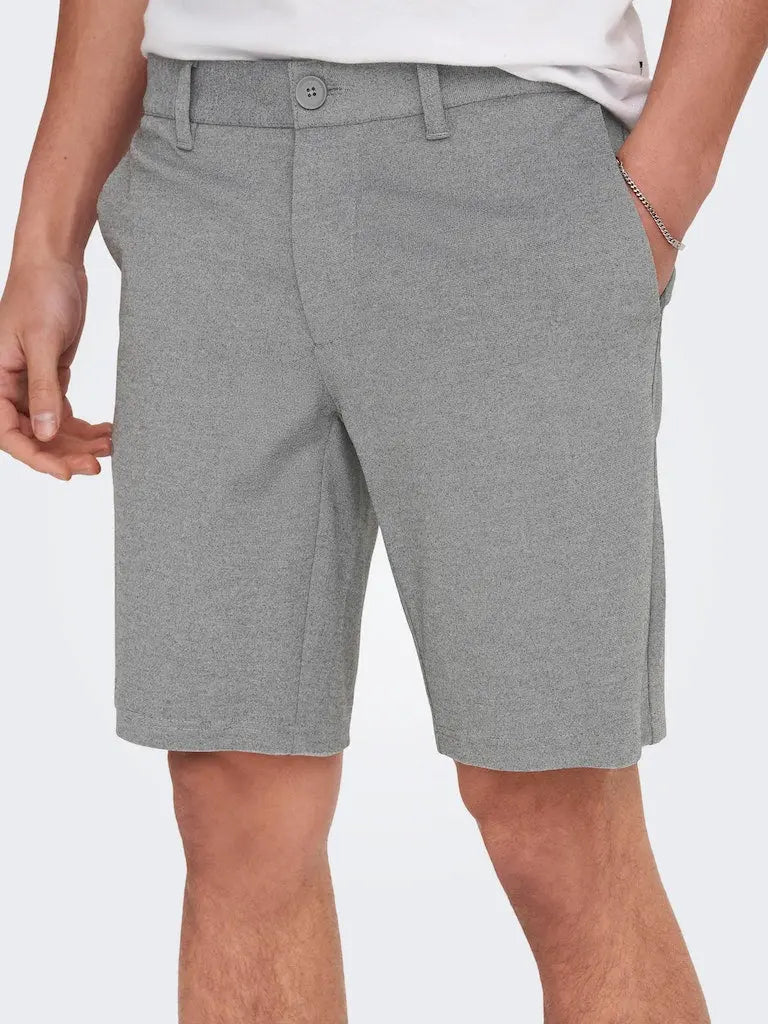 Mark Flex shorts 8667/0209 - Medium Grey Melange Only & Sons