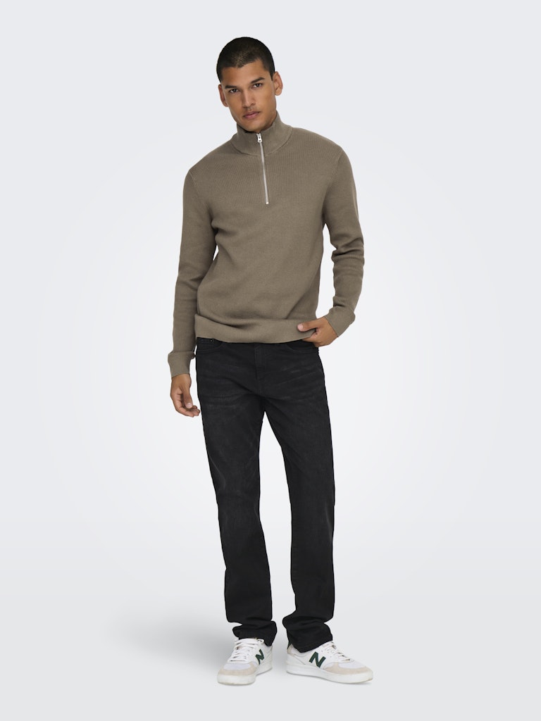 Phil Genser Half Zip - Desert Taupe