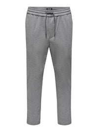 Linus Tappered Bukse 2454 - Medium Grey Melange Only & Sons