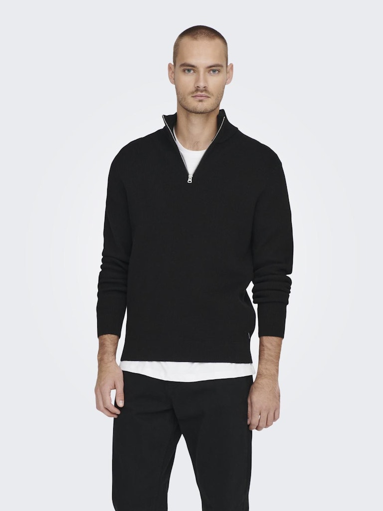 Phil Genser Half Zip - Black