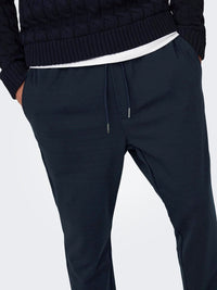 Linus Tappered Bukse 2454 - Dark Navy Only & Sons