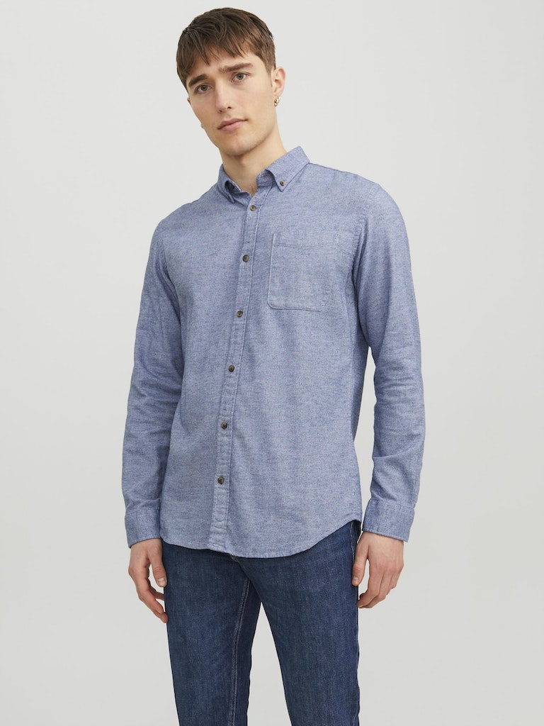 Classic Melange Skjorte - Faded Denim Jack&Jones