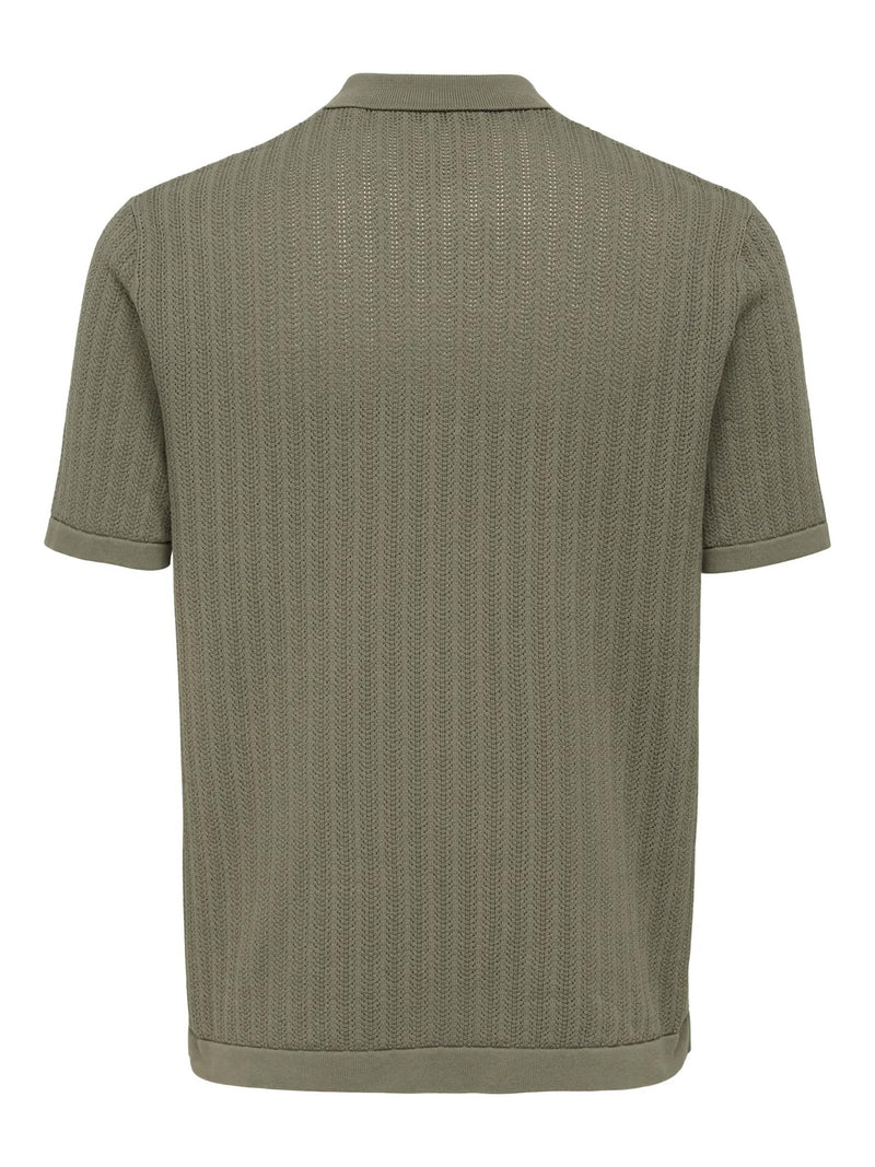 Moon Strikket Polo - Bungee Cord