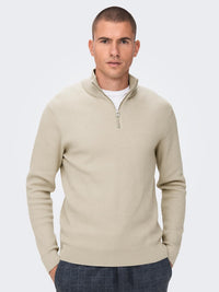 Phil Genser Half Zip - Silver Lining