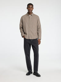 Owen Regular Flanellskjorte - Chocolate Torte Selected Homme