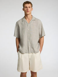 Kylian Linskjorte SS - Vetiver