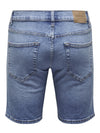 Weft Flex Shorts 7625 - Medium Blue Denim