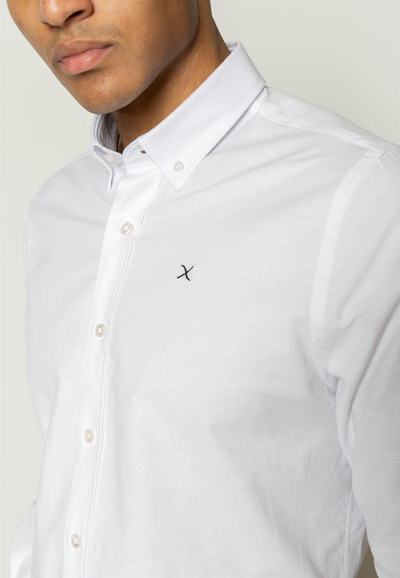 Oxford Stretch Skjorte - White