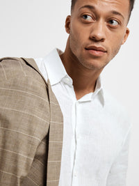 Kylian Regular Linskjorte - White