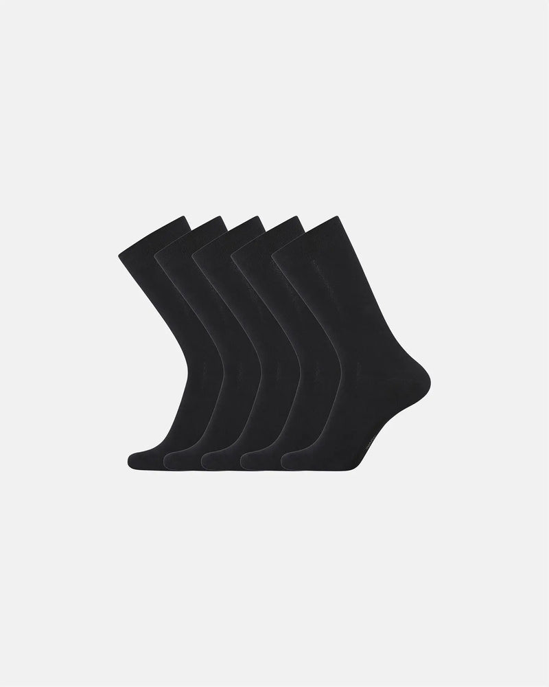 5-pack Bambussokker - Black Dovre