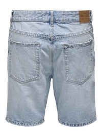 Edge Denim Shorts 2041 - Light Blue Denim