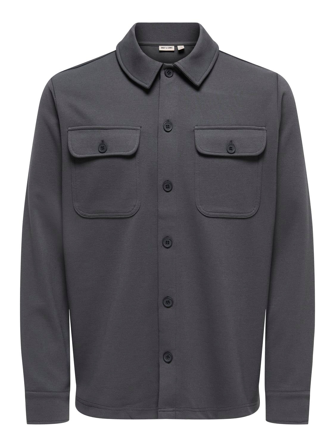 Kodyl Overshirt - Grey Pinstripe