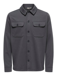 Kodyl Overshirt - Grey Pinstripe