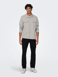 Kodyl Overshirt Full Zip - Ash