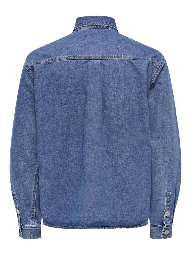 Theo Denim Overshirt - Medium Blue Denim