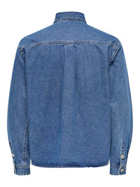 Theo Denim Overshirt - Medium Blue Denim