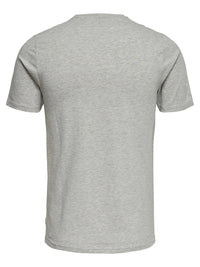 Basic Stretch T-Skjorte Rund hals - Light Grey Melange Only & Sons