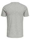 Basic Stretch T-Skjorte Rund hals - Light Grey Melange