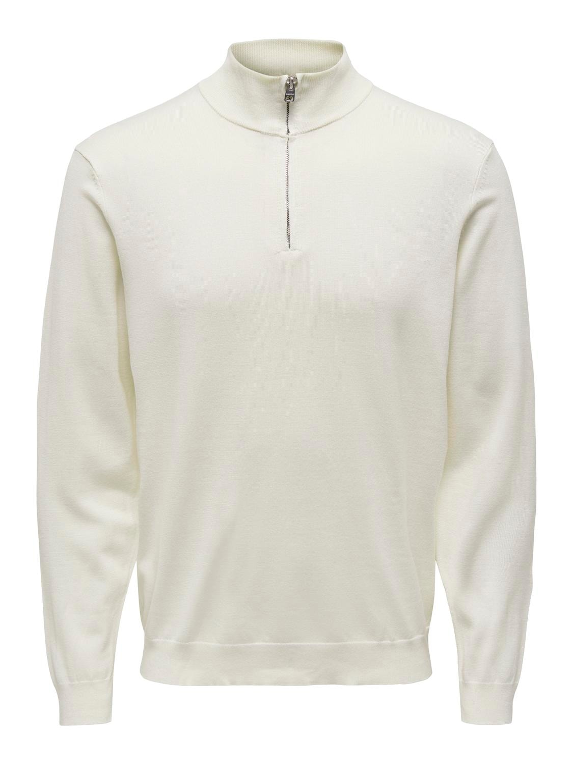 Wyler Half Zip - Star White