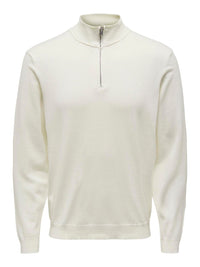 Wyler Half Zip - Star White