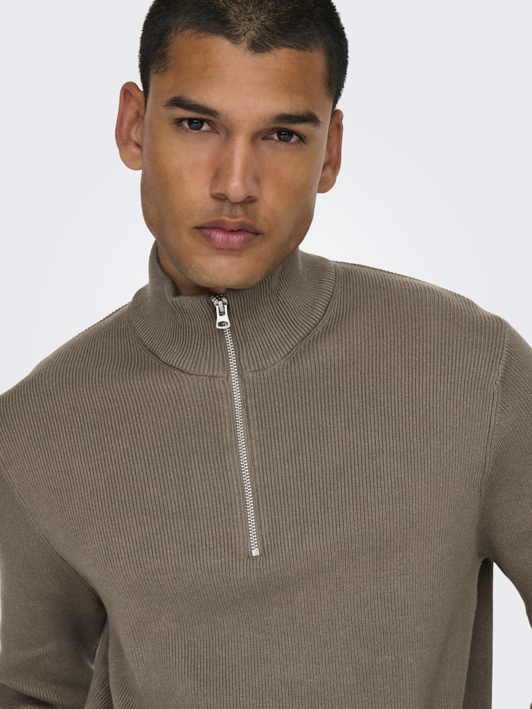 Phil Genser Half Zip - Desert Taupe