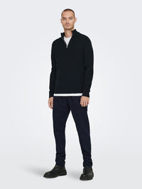 Phil Genser Half Zip - Dark Navy