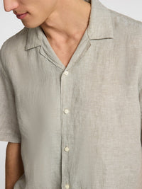 Kylian Linskjorte SS - Vetiver