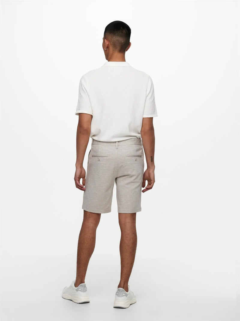 Mark Flex shorts 0209/8669 Melange - Chinchilla Only & Sons