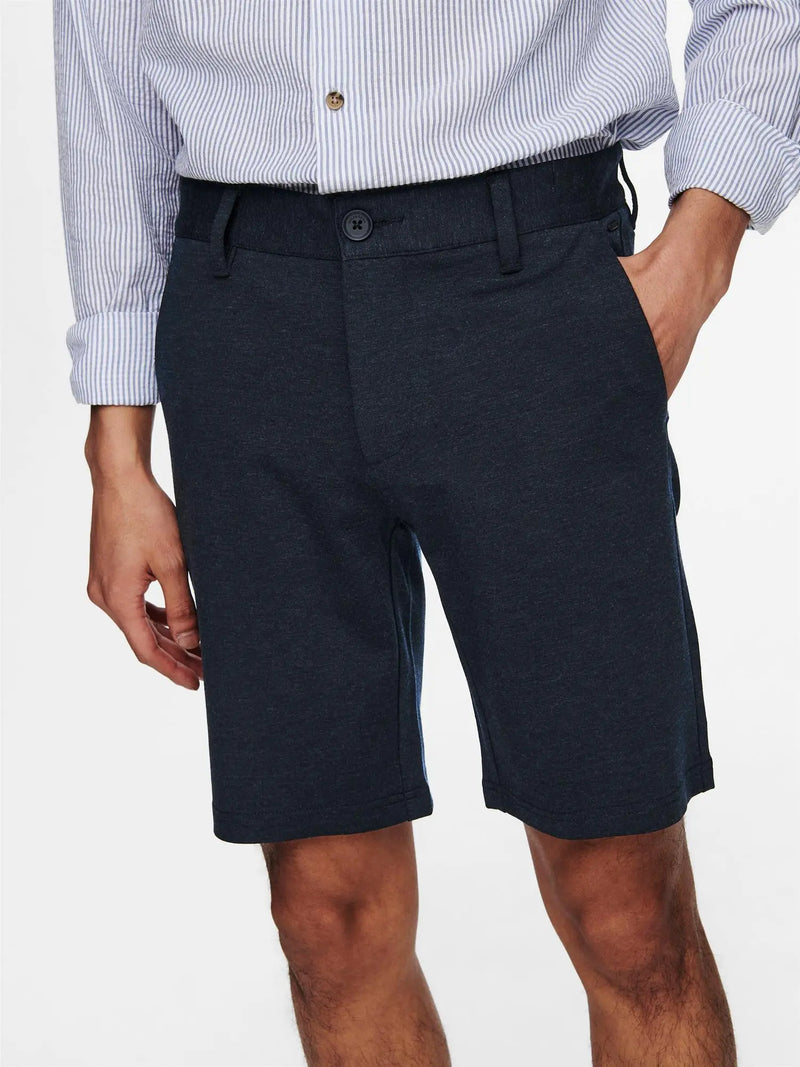 Mark Flex shorts 0209/8669 Melange - Dress Blues Only & Sons