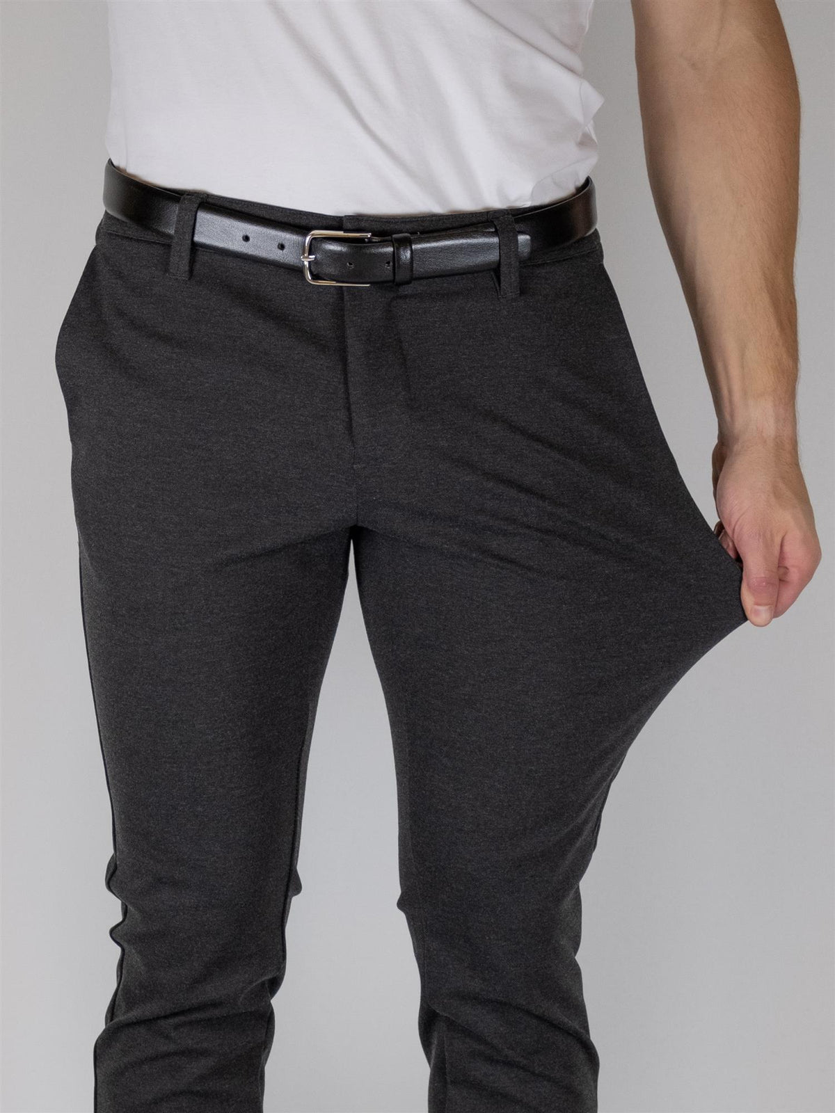 Flex pant Roedekro - Charcoal (Mørk Grå) Indicode