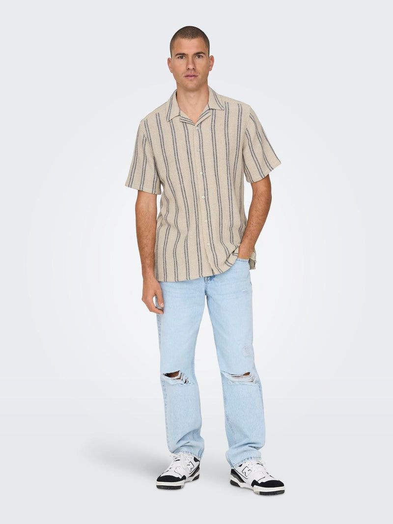 Trev Resort Skjorte - Vintage Khaki