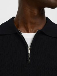 Cran Zip Polo - Black