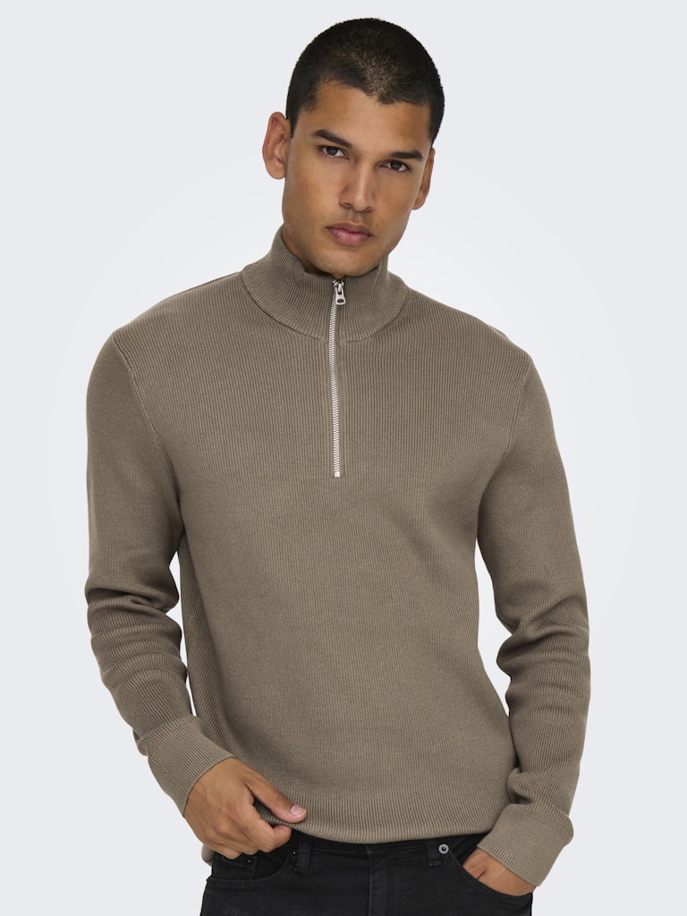 Phil Genser Half Zip - Desert Taupe