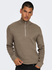 Phil Genser Half Zip - Desert Taupe