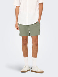 Ted Badeshorts Life Seersucker - Seagrass