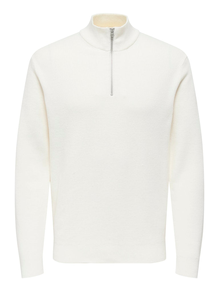 Phil Genser Half Zip - Cloud Dancer