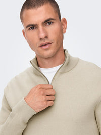 Phil Genser Half Zip - Silver Lining