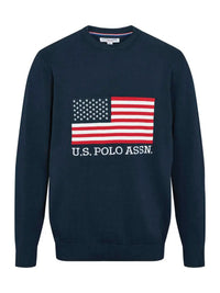 Adam Strikkegenser - Dark Sapphire U.S. Polo Assn.