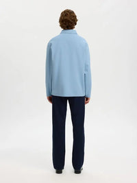 Aiden LS Polo - Dusty Blue Selected Homme