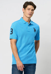 Alfredo Polo Pique - Azure Blue U.S. Polo Assn.