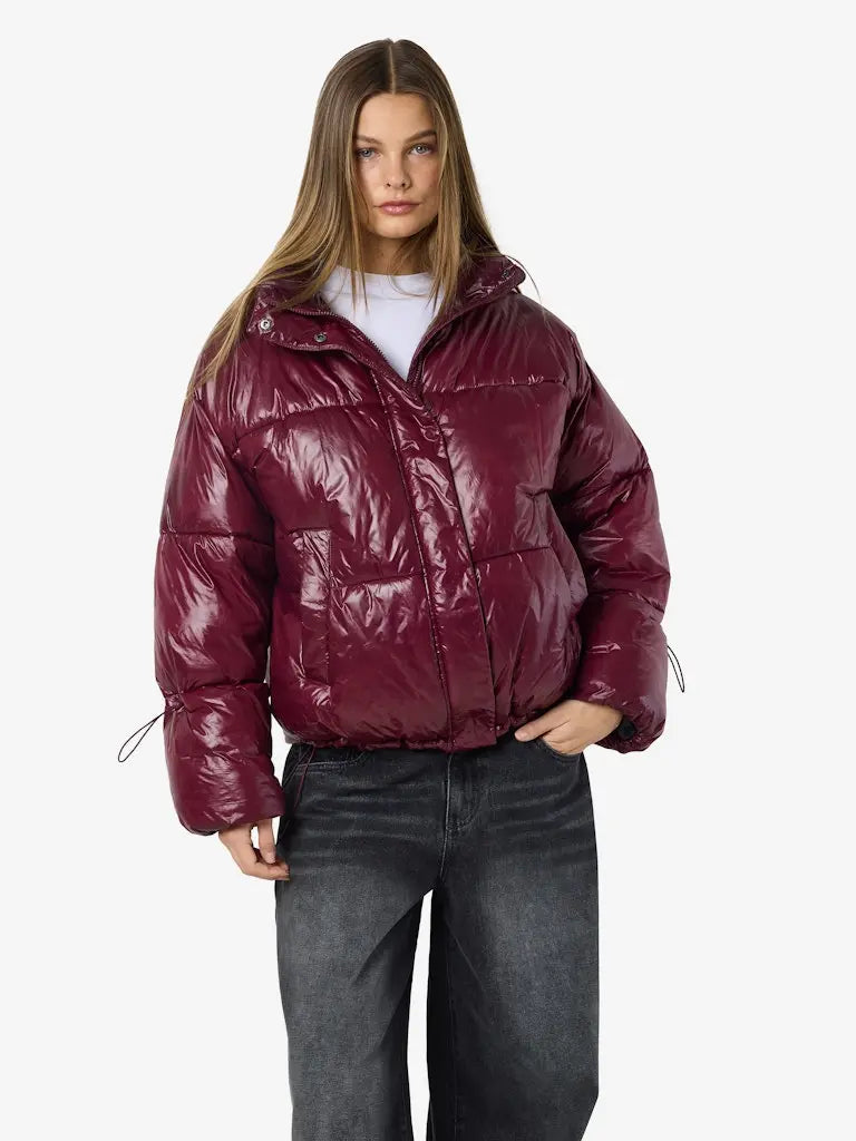 Allie Shiny Pufferjakke - Windsor Wine Noisy May