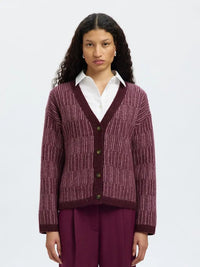 Alva Cardigan - Fig Detail Selected Femme