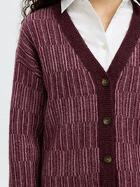 Alva Cardigan - Fig Detail Selected Femme