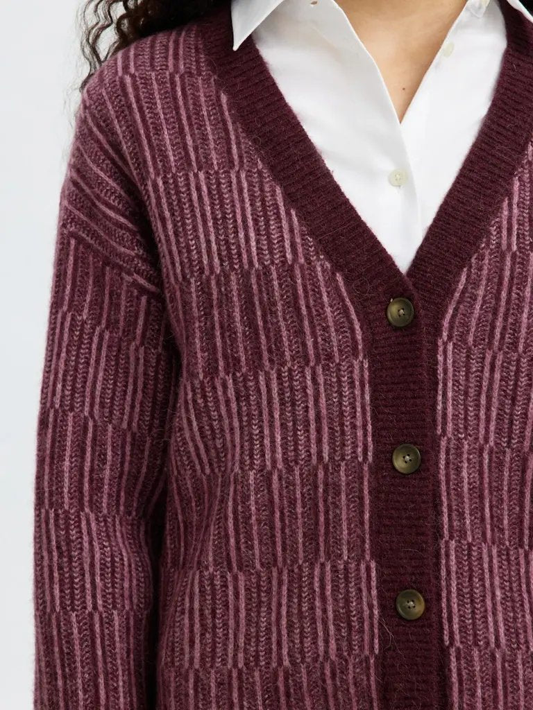 Alva Cardigan - Fig Detail Selected Femme
