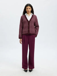 Alva Cardigan - Fig Detail Selected Femme