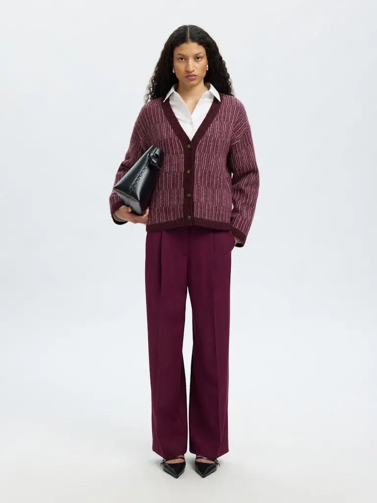 Alva Cardigan - Fig Detail Selected Femme