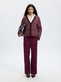 Alva Cardigan - Fig Detail Selected Femme