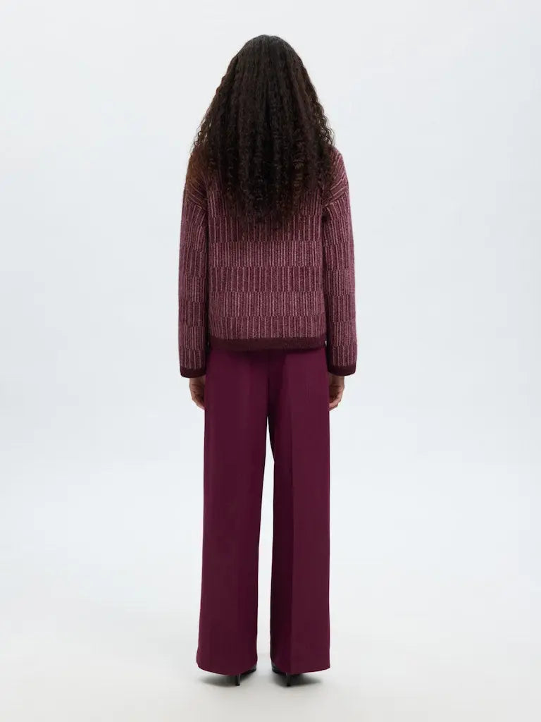 Alva Cardigan - Fig Detail Selected Femme